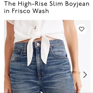 Madewell High-Rise Slim Boyfriend Jean